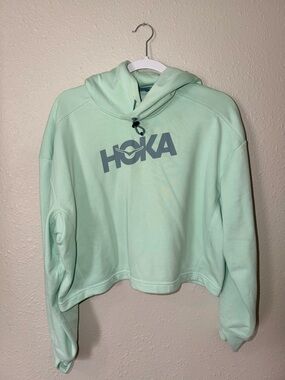 Hoka One One Mint Green Logo Hoodie